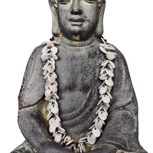 Vintage Off-White Shell Disc Choker Necklace – Natural Organic Beach Jewelry